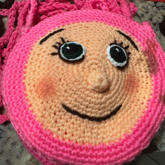 Pink Crochet Kids Bag - Picture 9 of 9